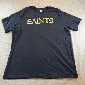New Orleans Saints Mens Size 3XL Black T Shirt Cotton Short Sleeve Faubourg Brew